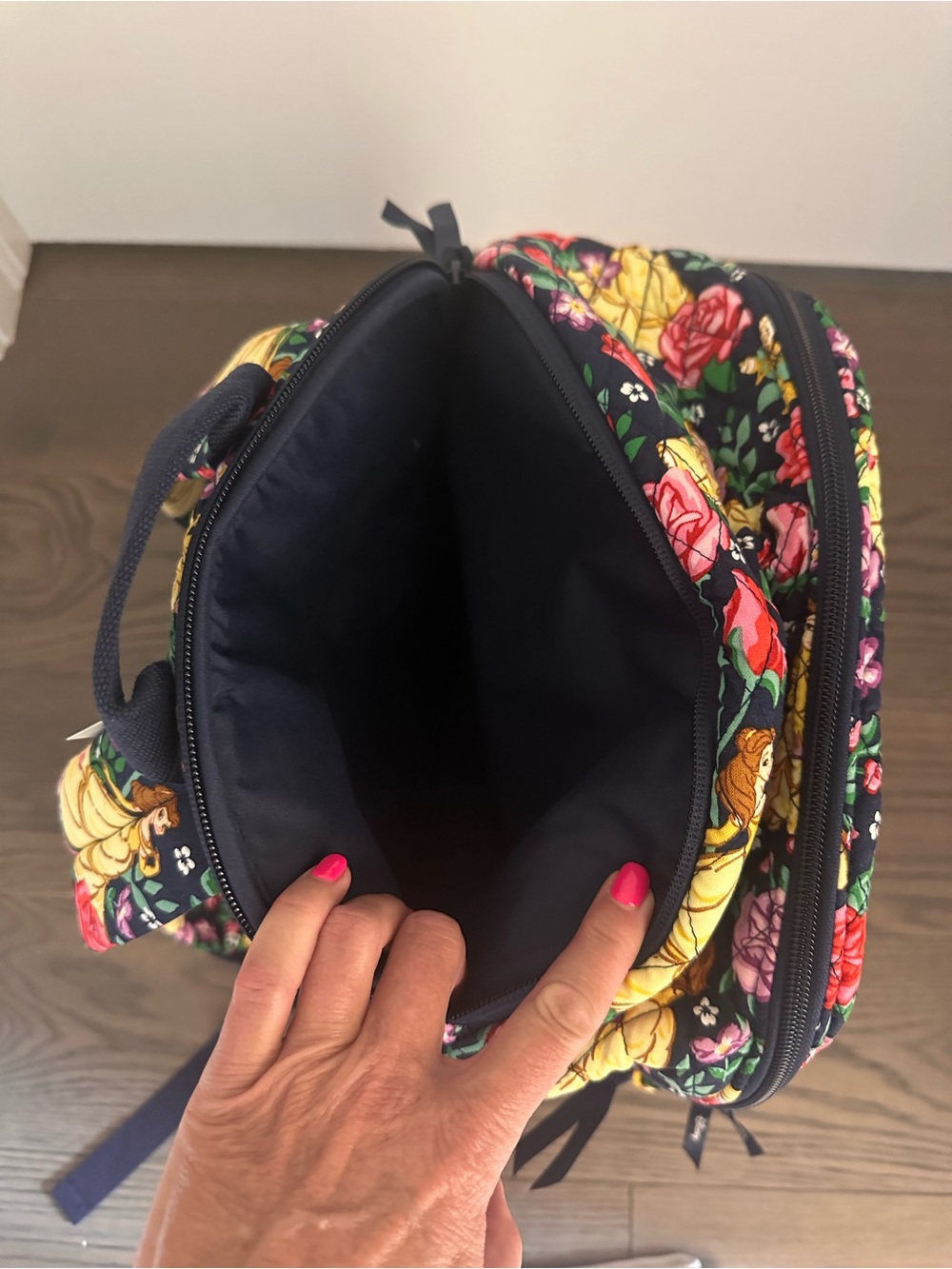 Vera Bradley Limited Edition Disney’s Belle Large Backpack NWT - Picture 12 of 16